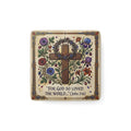 Porcelain Magnet, Square "For God so loved the world..." John 3:16