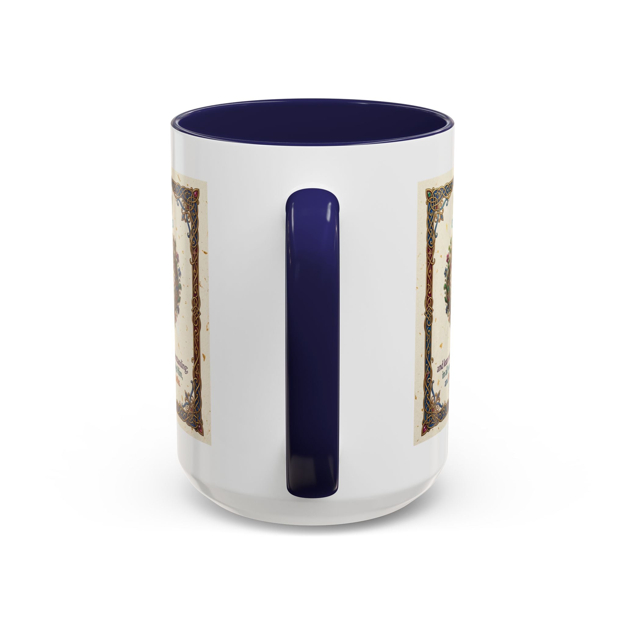 Accent Coffee Mug (11, 15oz) "Trust in the Lord..."  Poverbs 3:5-6