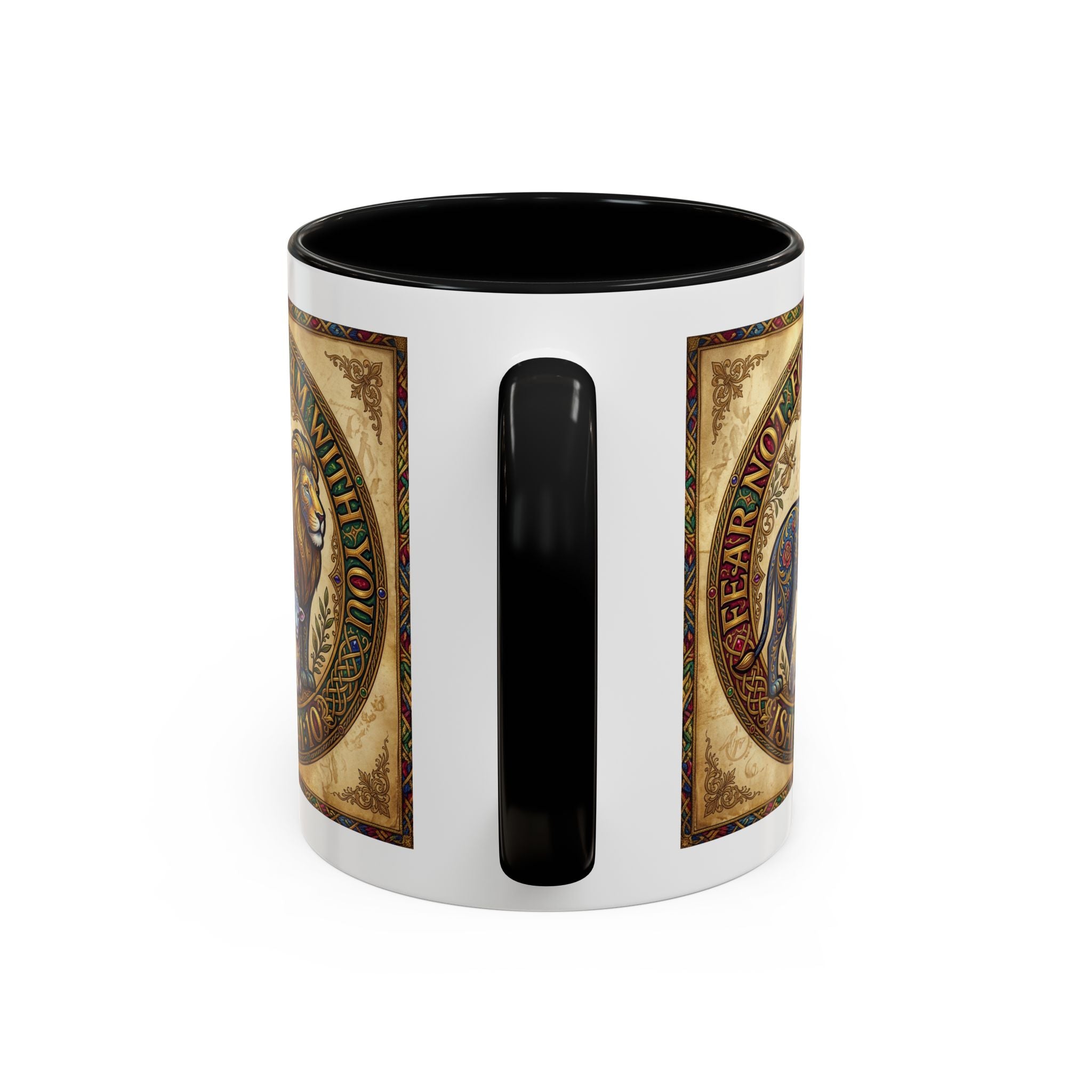 Accent Coffee Mug (11, 15oz) "Fear not, for I am with you" Isaiah 41:10