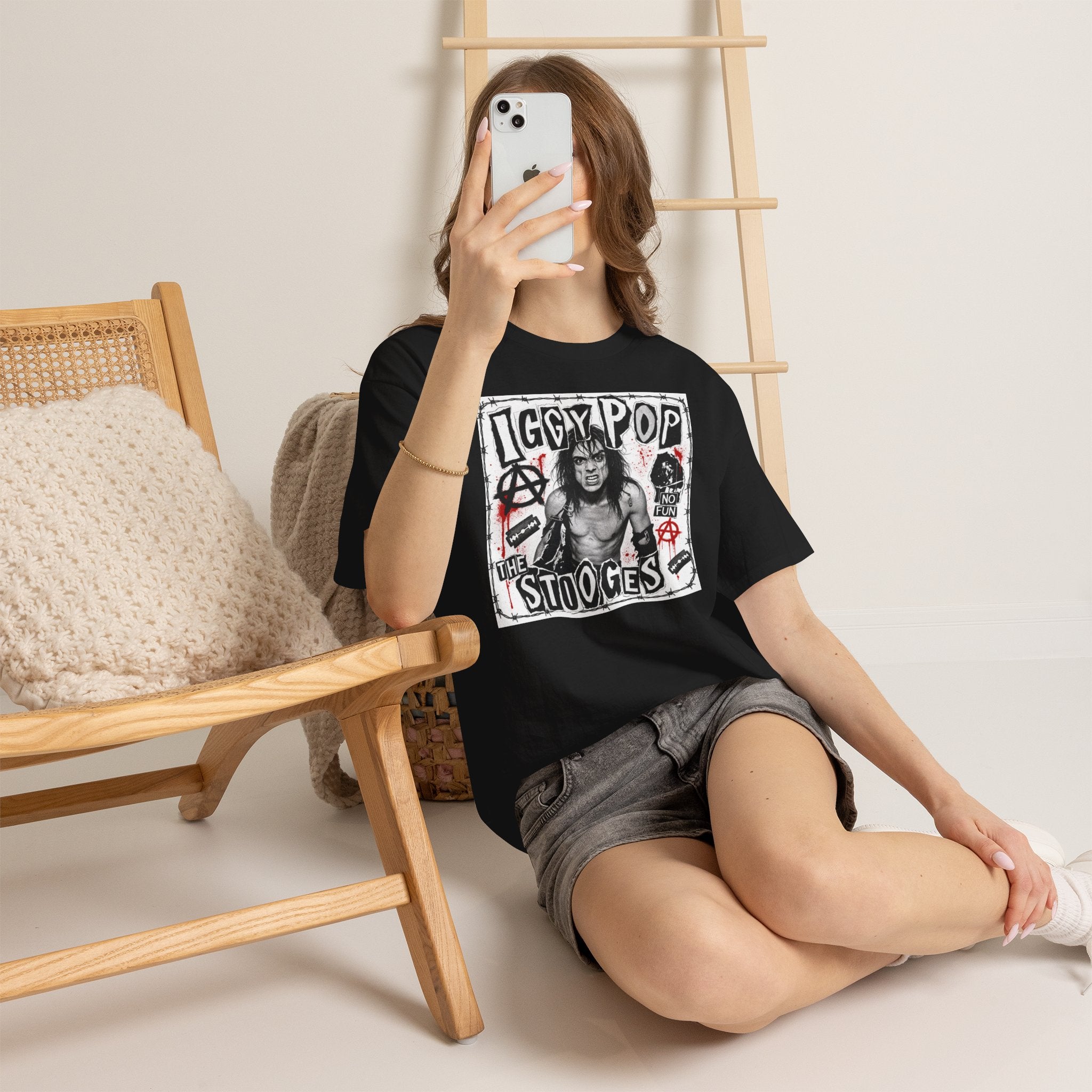 Unisex Heavy Cotton Tee - Detroit Iggy Pop Barbed Wire
