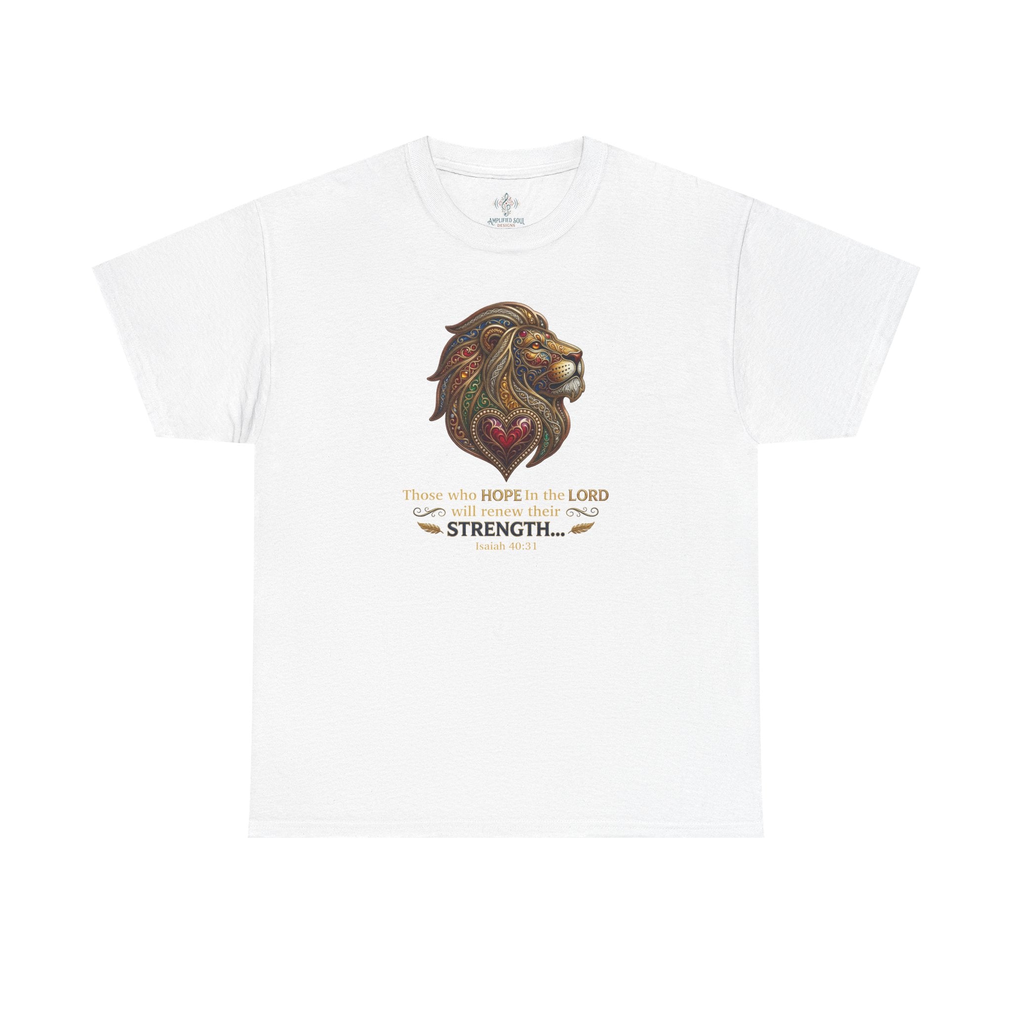 Unisex Heavy Cotton Tee - “ Those who hope in the Lord… “ Isaiah 40:31