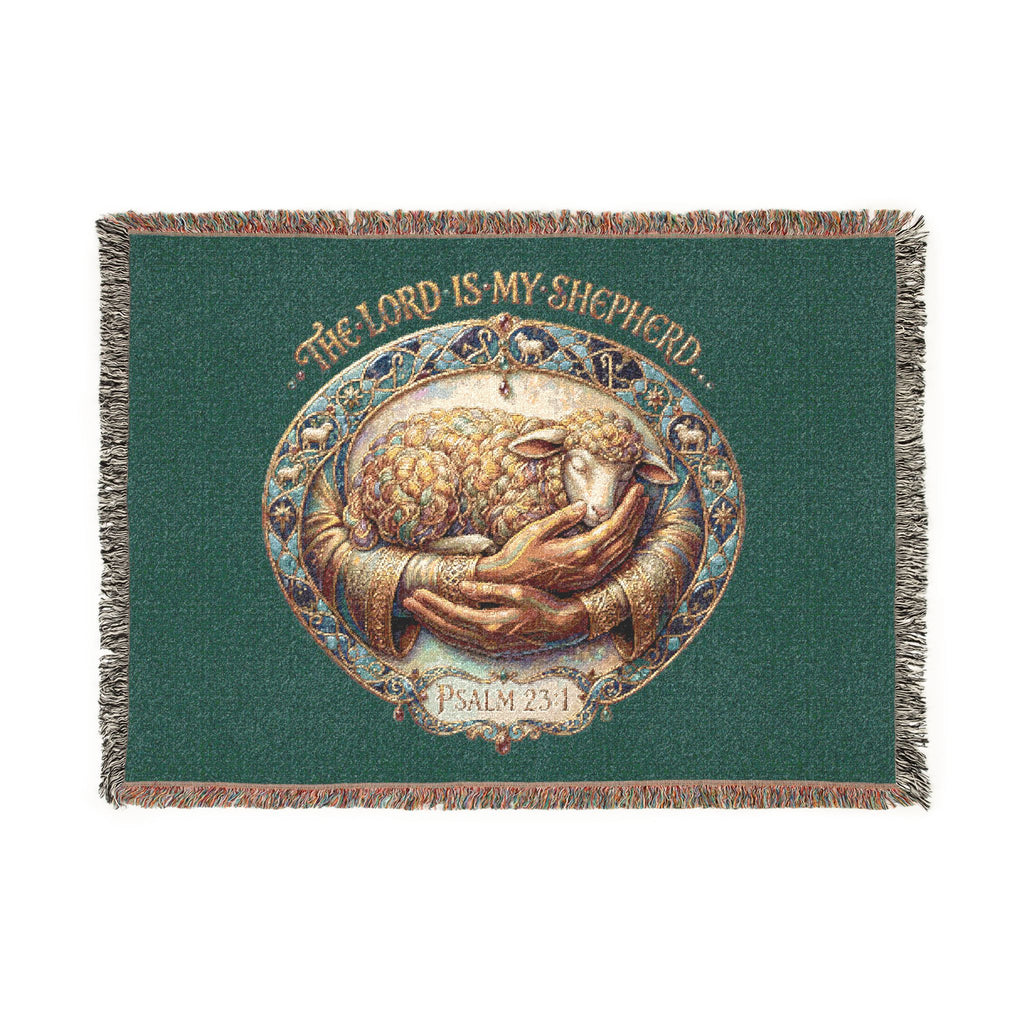 Woven Blanket - “The Lord is my Shpeherd” Psalm 23:1