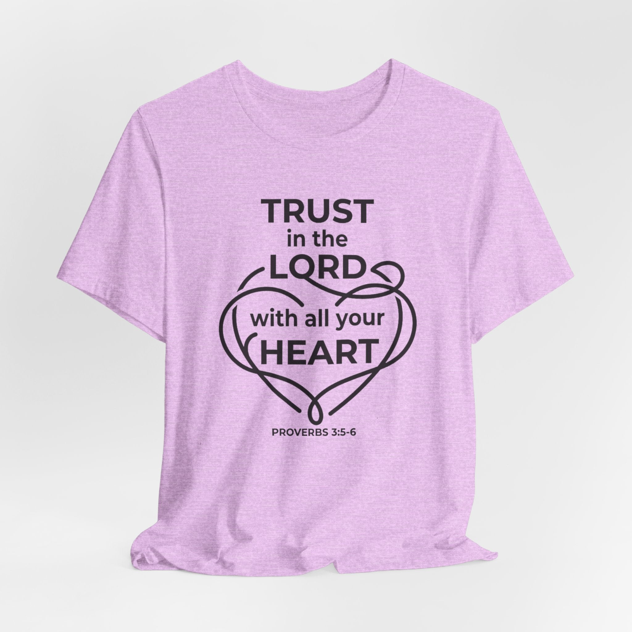 Unisex Jersey Short Sleeve Tee - "Trust in the Lord" Proverbs 3:5-6