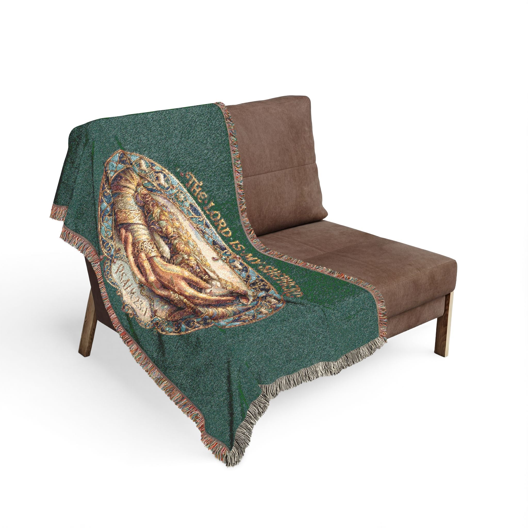 Woven Blanket - “The Lord is my Shpeherd” Psalm 23:1