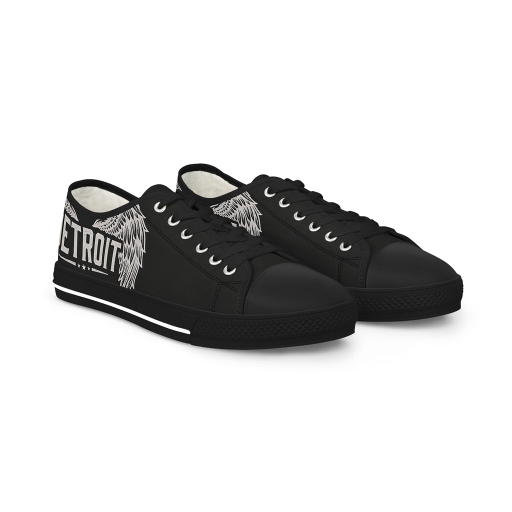 Men's Low Top Sneakers - Detroit Wings black