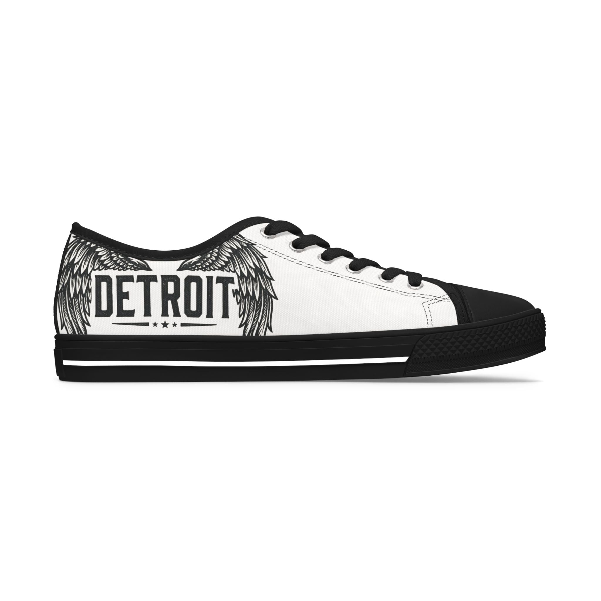 Women's Low Top Sneakers - Detroit Wings