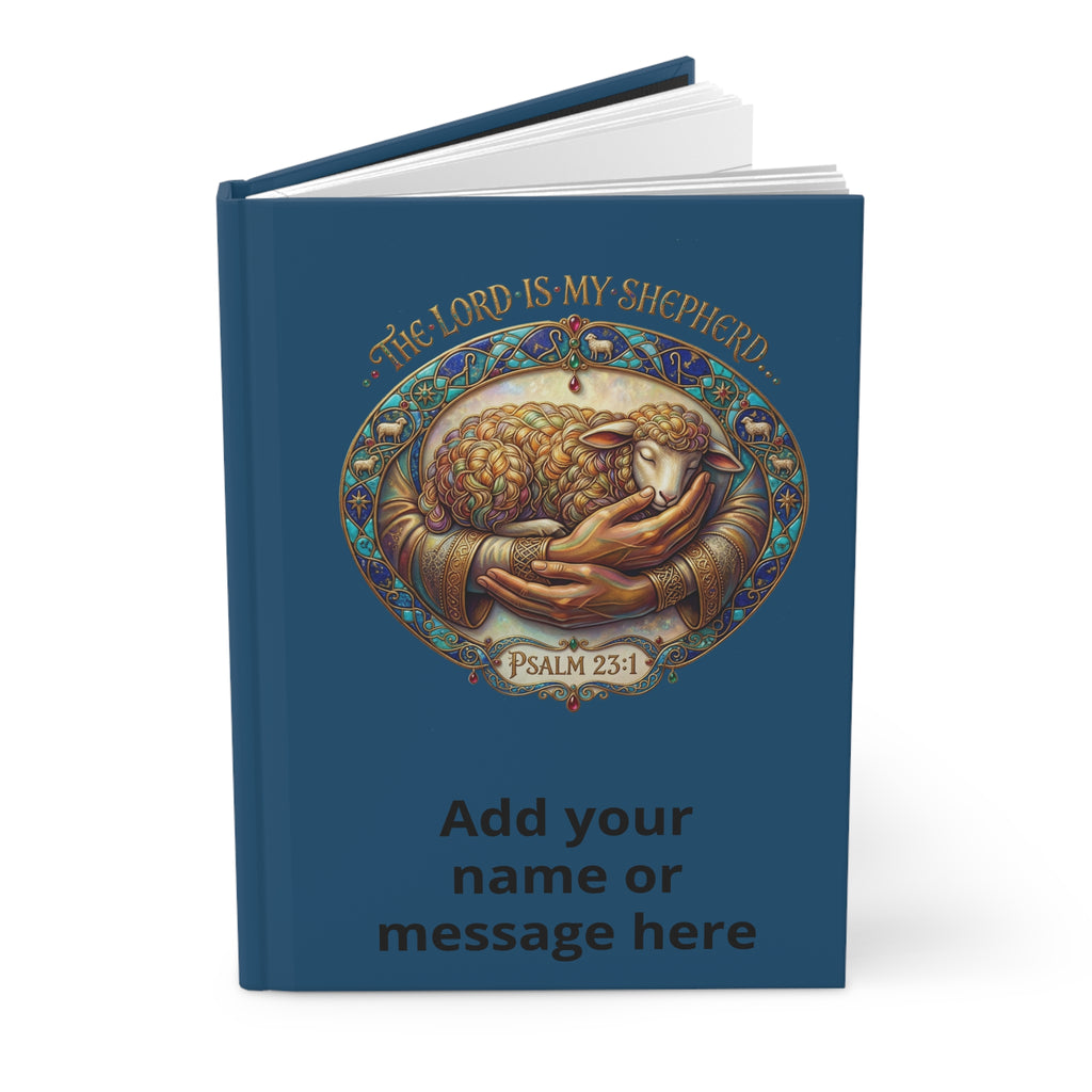 Personalized Hardcover Journal Matte - "The Lord is my Shepherd..."