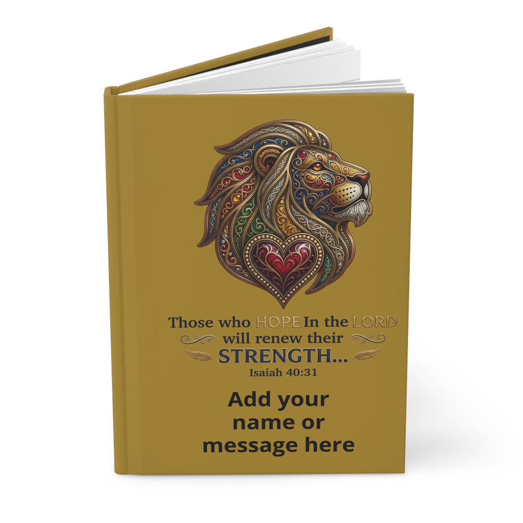 Personalized Hardcover Journal Matte - "Those who hope inthe Lord..."