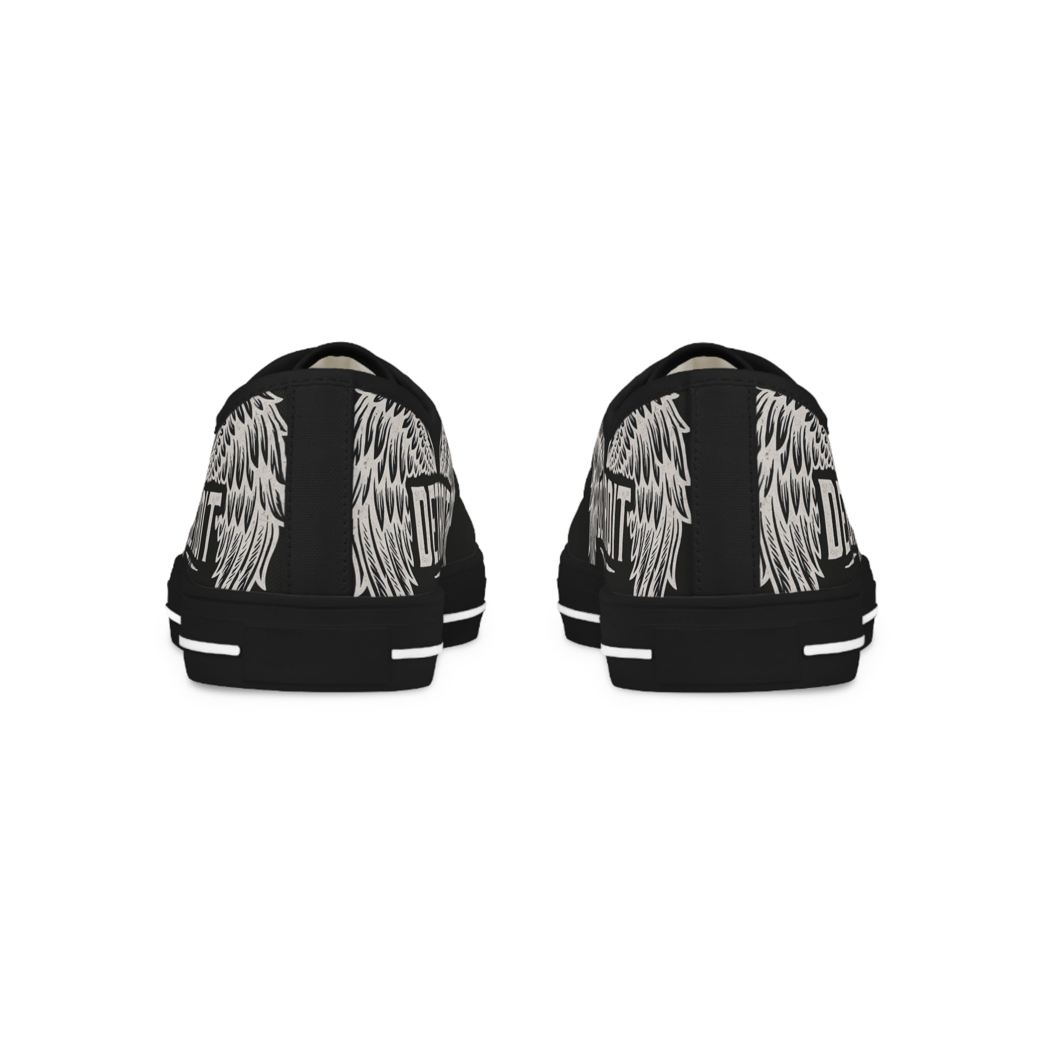 Men's Low Top Sneakers - Detroit Wings black