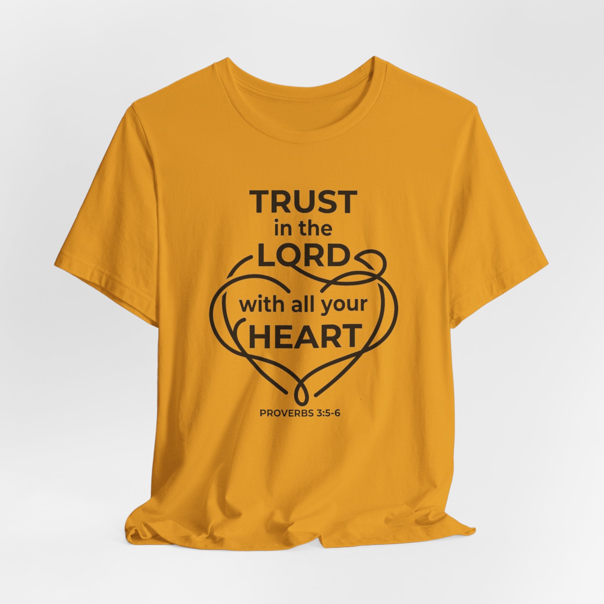 Unisex Jersey Short Sleeve Tee - "Trust in the Lord" Proverbs 3:5-6