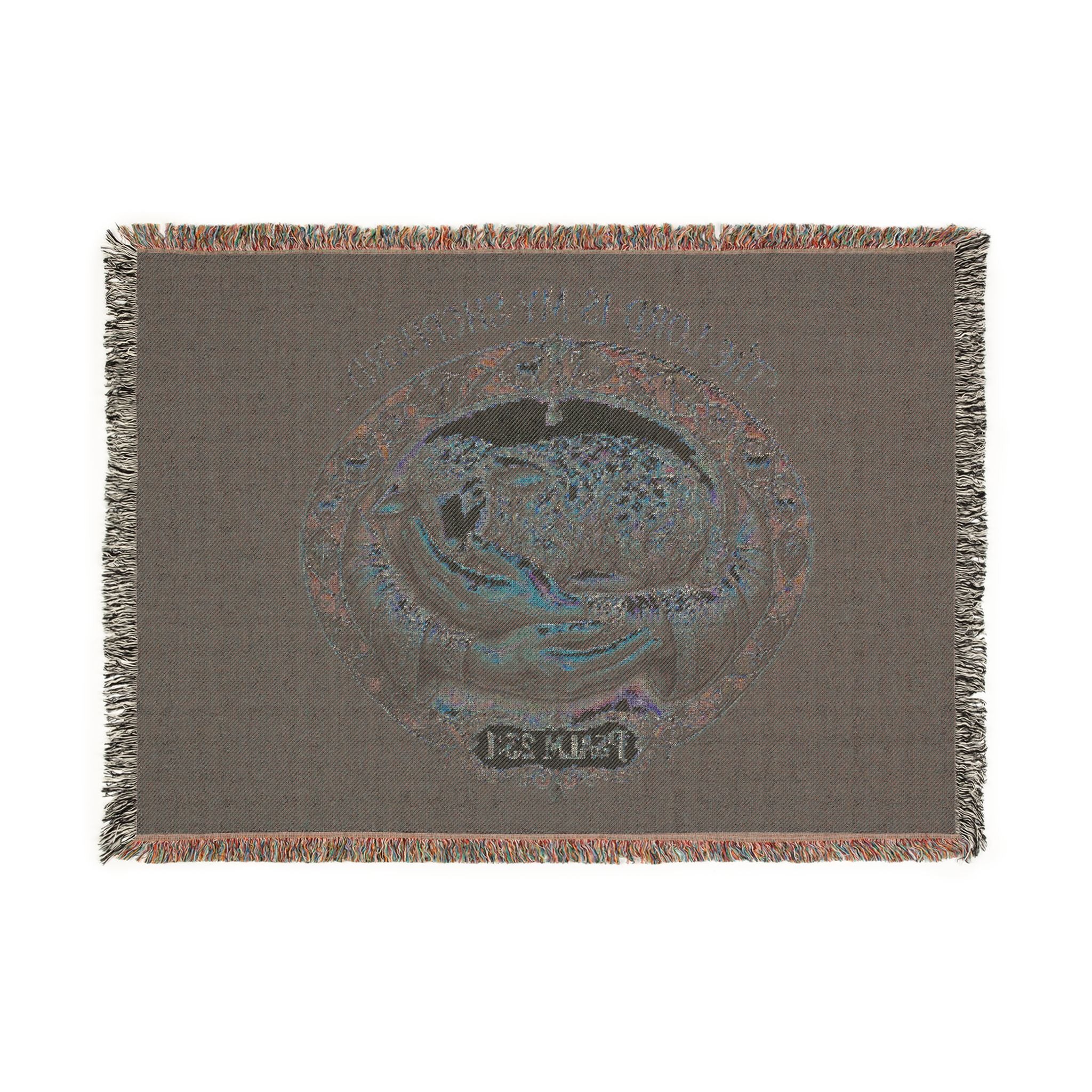 Woven Blanket - “The Lord is my Shpeherd” Psalm 23:1