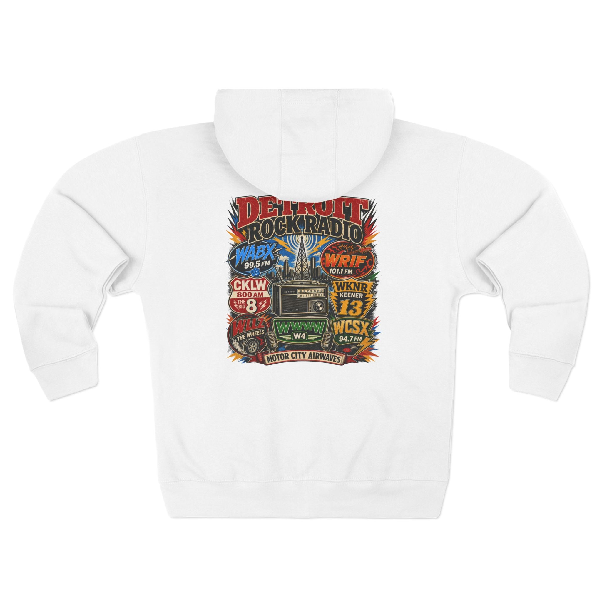 Unisex Zip Hoodie - Detroit Rock Radio