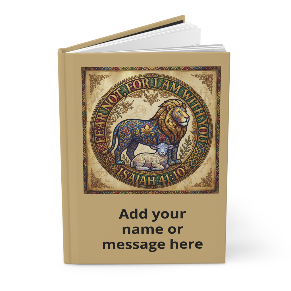 Personalized Hardcover Journal Matte - "Fear not for I am with you..."