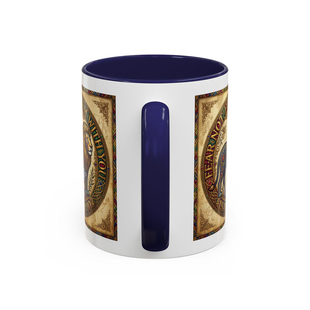 Accent Coffee Mug (11, 15oz) "Fear not, for I am with you" Isaiah 41:10