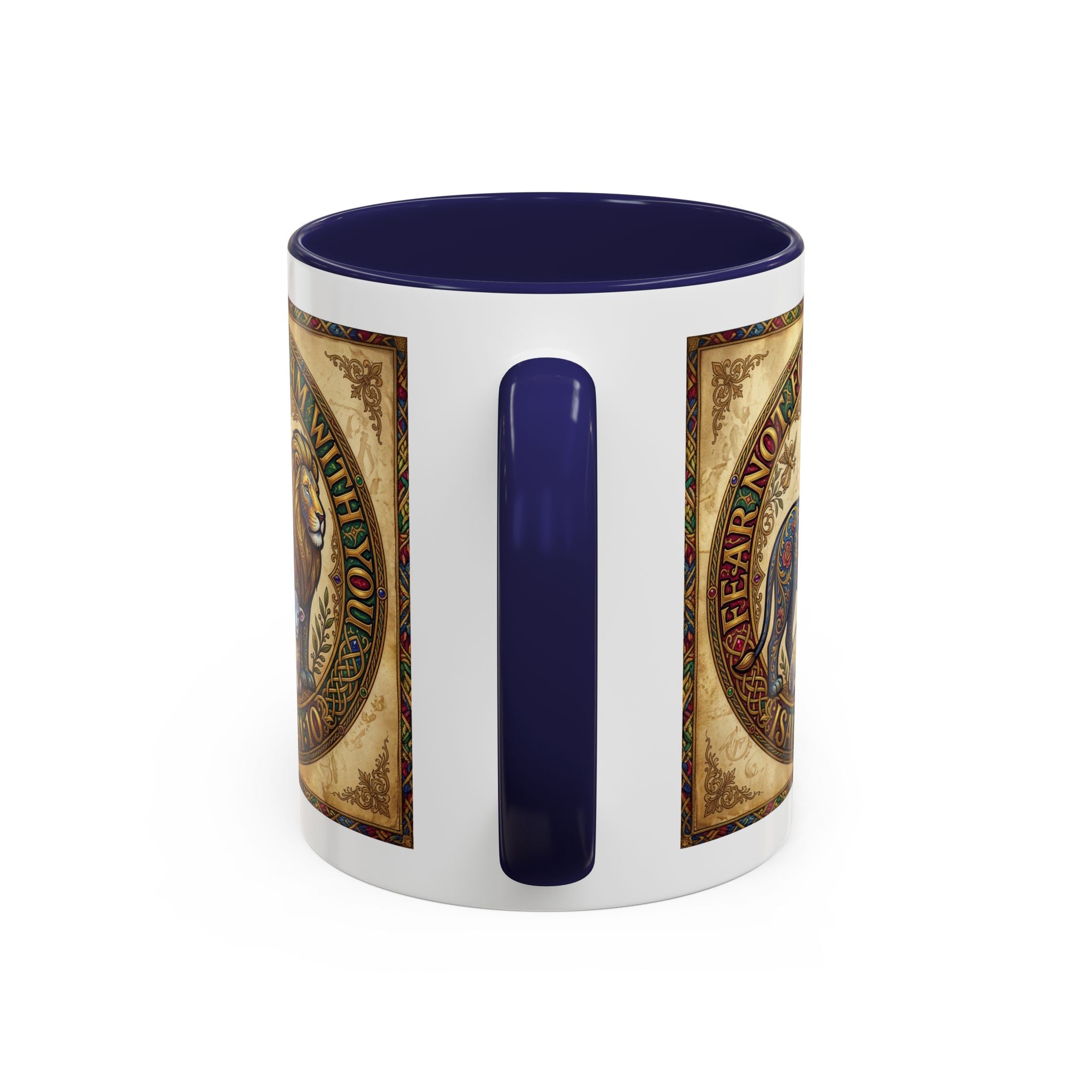 Accent Coffee Mug (11, 15oz) "Fear not, for I am with you" Isaiah 41:10