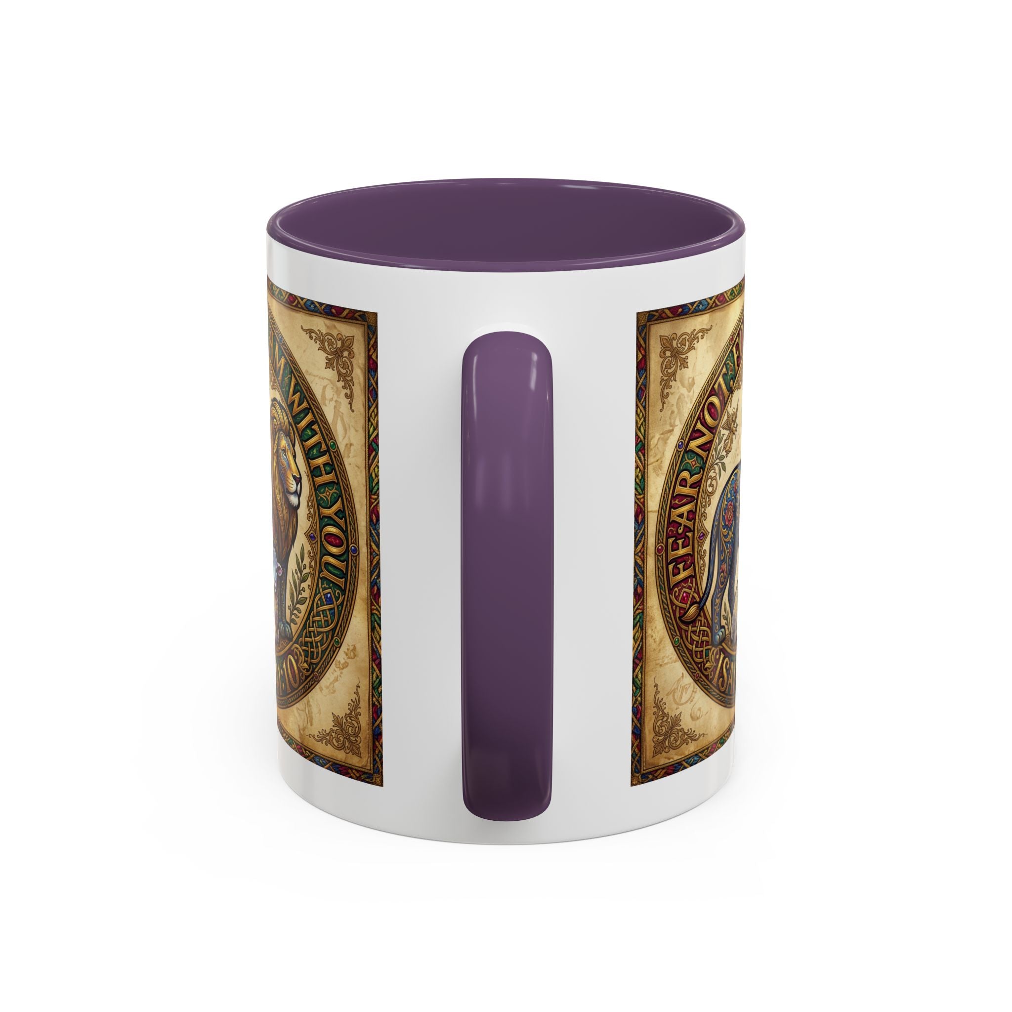 Accent Coffee Mug (11, 15oz) "Fear not, for I am with you" Isaiah 41:10