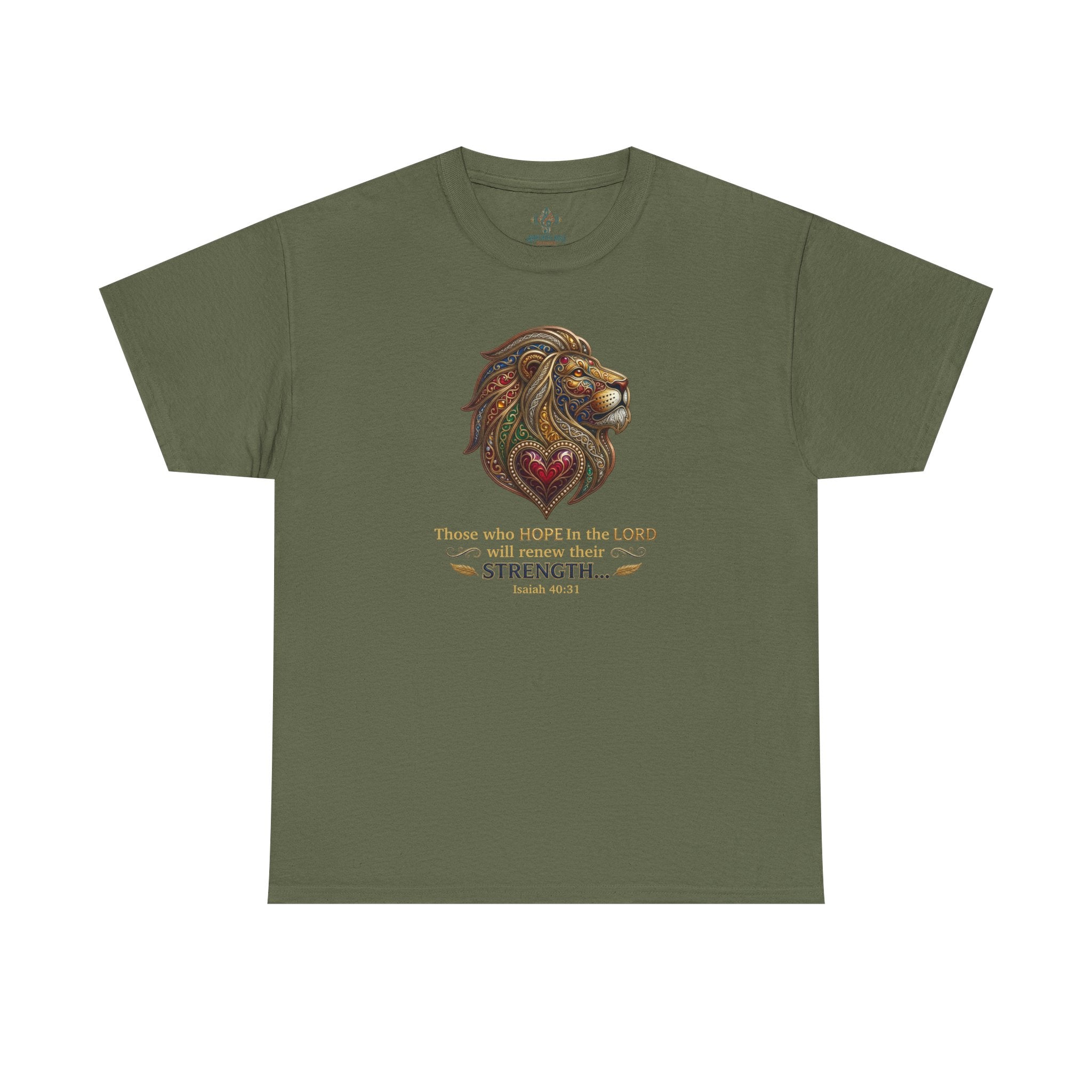 Unisex Heavy Cotton Tee - “ Those who hope in the Lord… “ Isaiah 40:31