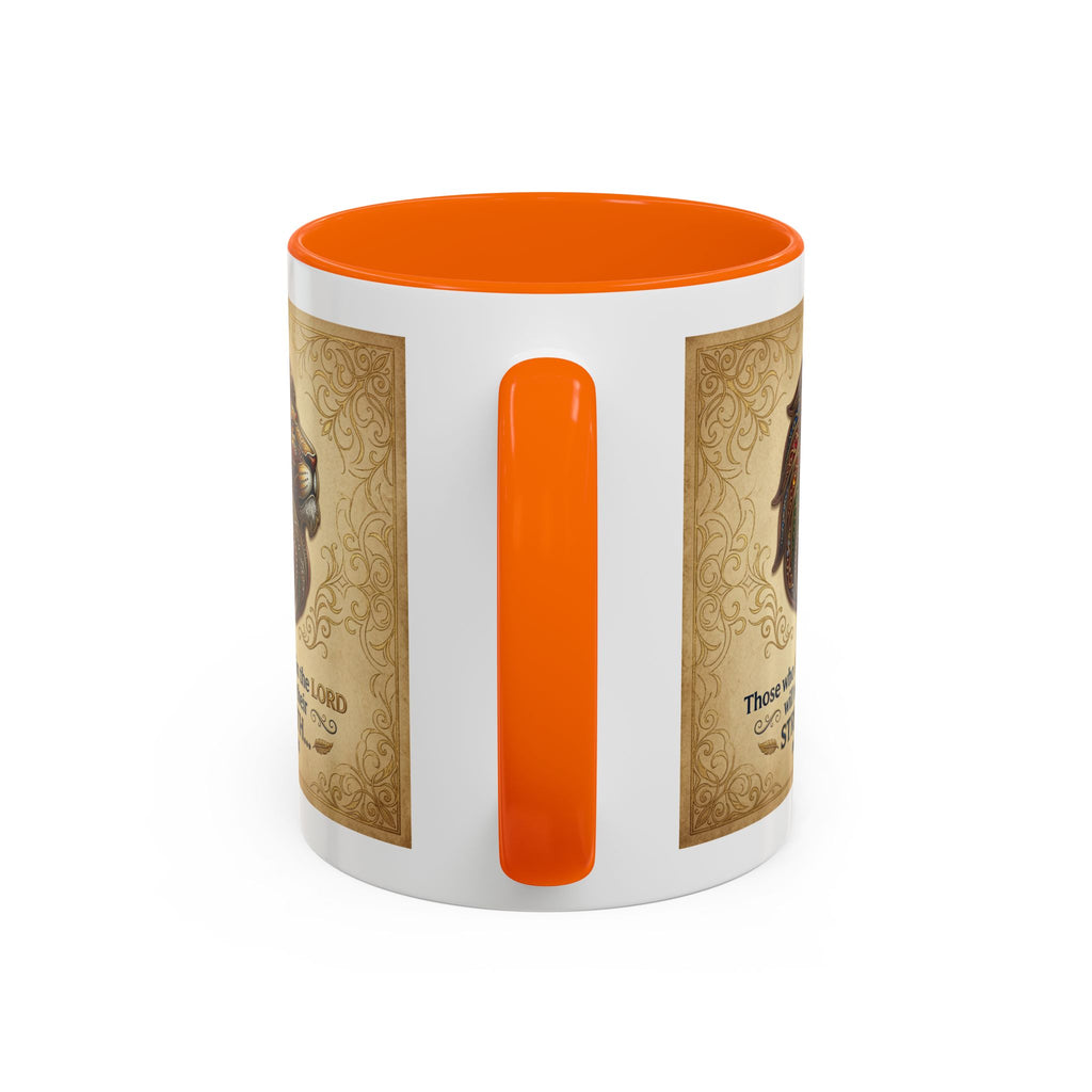 Accent Coffee Mug (11, 15oz) "Those who hope in the Lord..." Isaiah 40:31