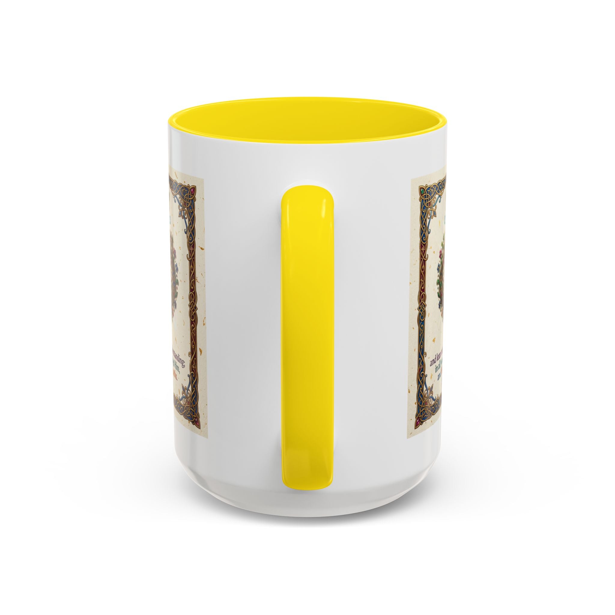 Accent Coffee Mug (11, 15oz) "Trust in the Lord..."  Poverbs 3:5-6