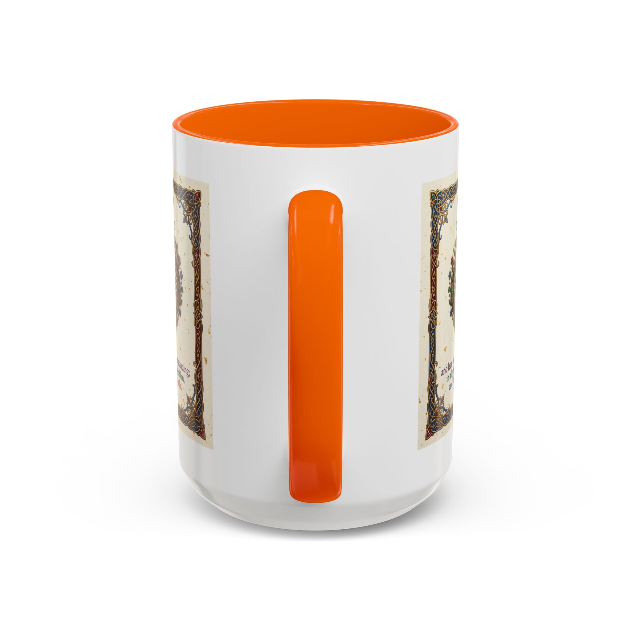 Accent Coffee Mug (11, 15oz) "Trust in the Lord..."  Poverbs 3:5-6