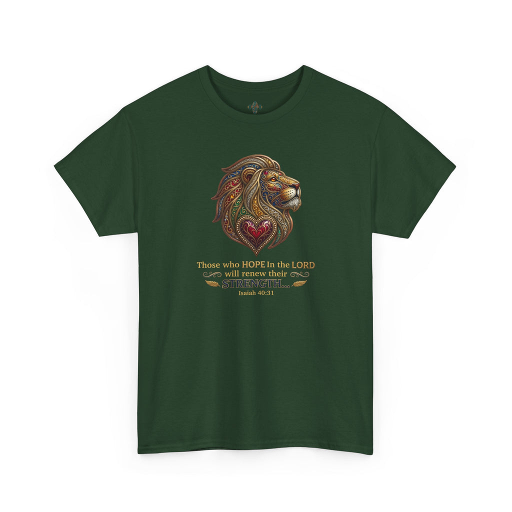 Unisex Heavy Cotton Tee - “ Those who hope in the Lord… “ Isaiah 40:31