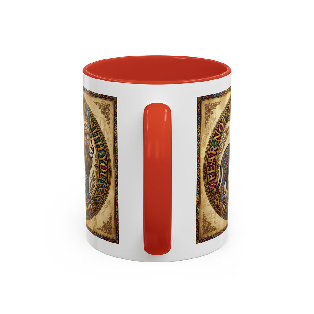 Accent Coffee Mug (11, 15oz) "Fear not, for I am with you" Isaiah 41:10