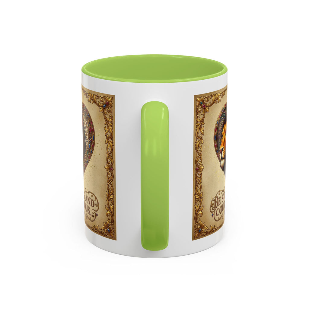 Accent Coffee Mug (11, 15oz) "Be strong and courageous" Joshua 1:9