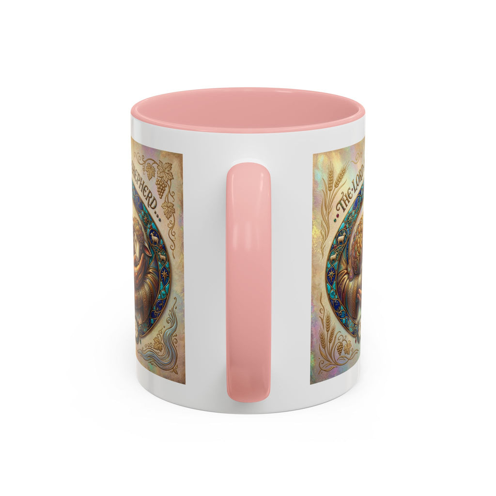 Accent Coffee Mug (11, 15oz) "The Lord is my Shepherd" Psalms 23:1