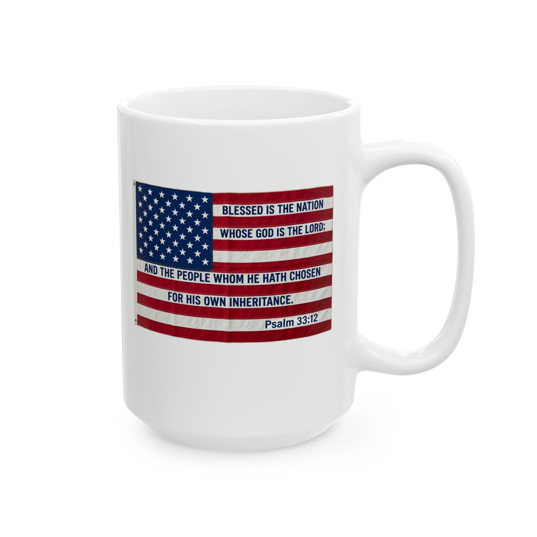 Ceramic Mug, (11oz, 15oz) God Bless America