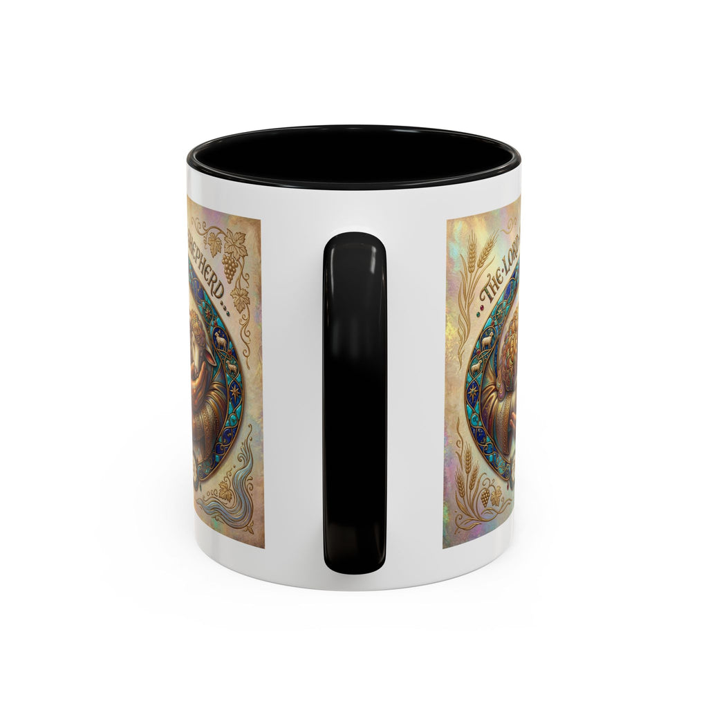 Accent Coffee Mug (11, 15oz) "The Lord is my Shepherd" Psalms 23:1