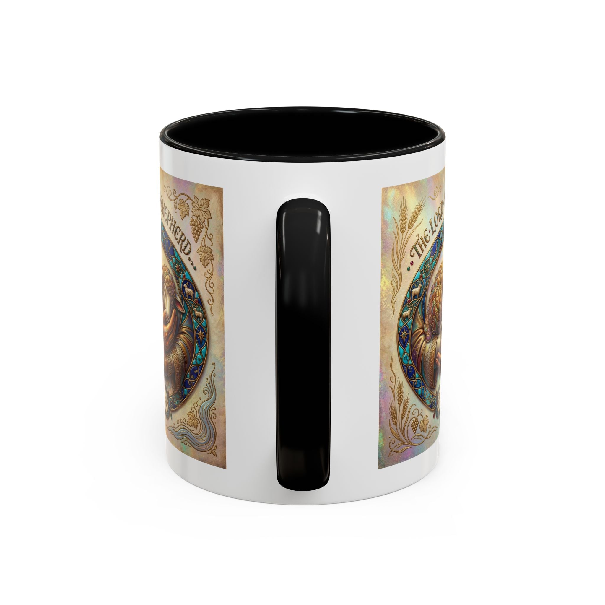 Accent Coffee Mug (11, 15oz) "The Lord is my Shepherd" Psalms 23:1