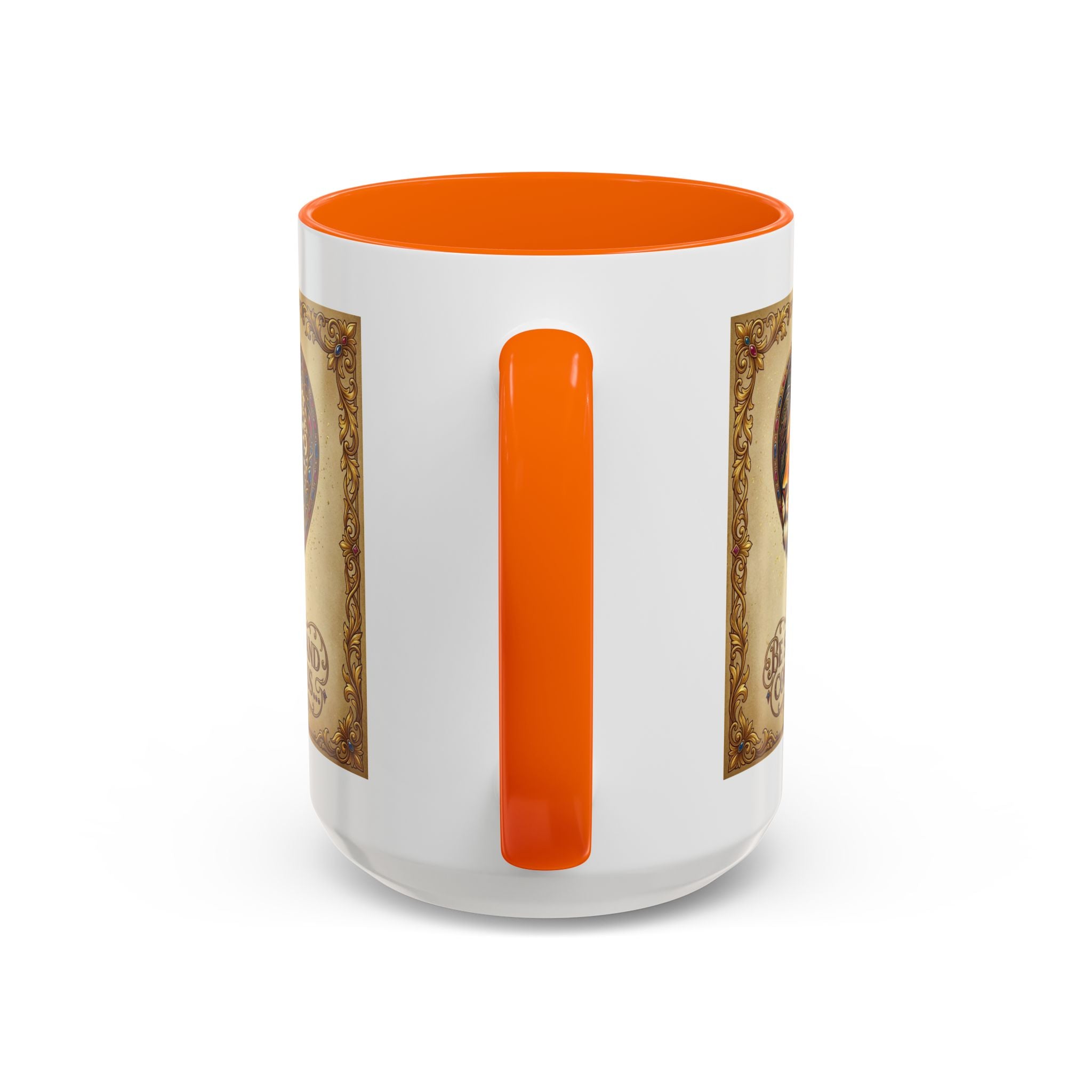 Accent Coffee Mug (11, 15oz) "Be strong and courageous" Joshua 1:9