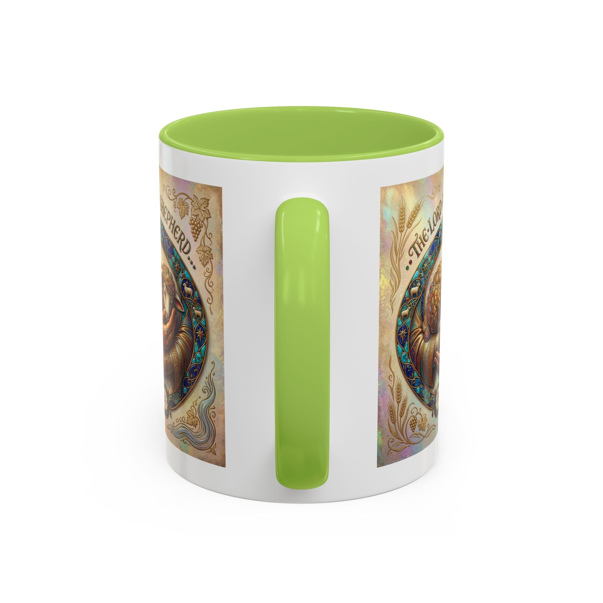 Accent Coffee Mug (11, 15oz) "The Lord is my Shepherd" Psalms 23:1