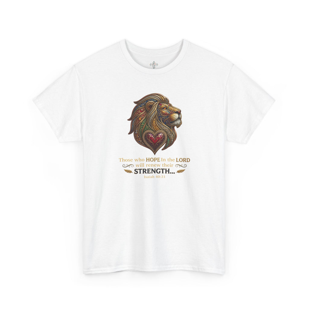 Unisex Heavy Cotton Tee - “ Those who hope in the Lord… “ Isaiah 40:31