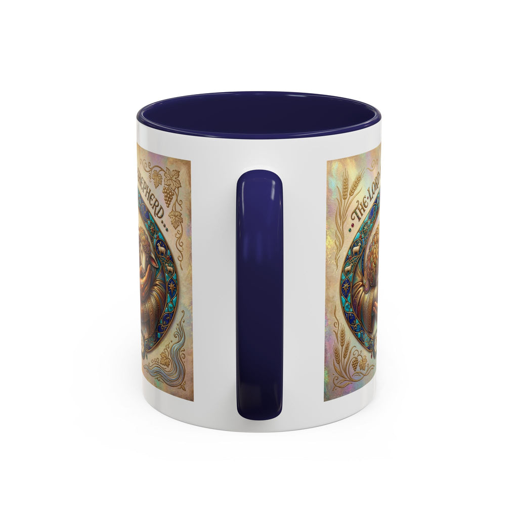 Accent Coffee Mug (11, 15oz) "The Lord is my Shepherd" Psalms 23:1