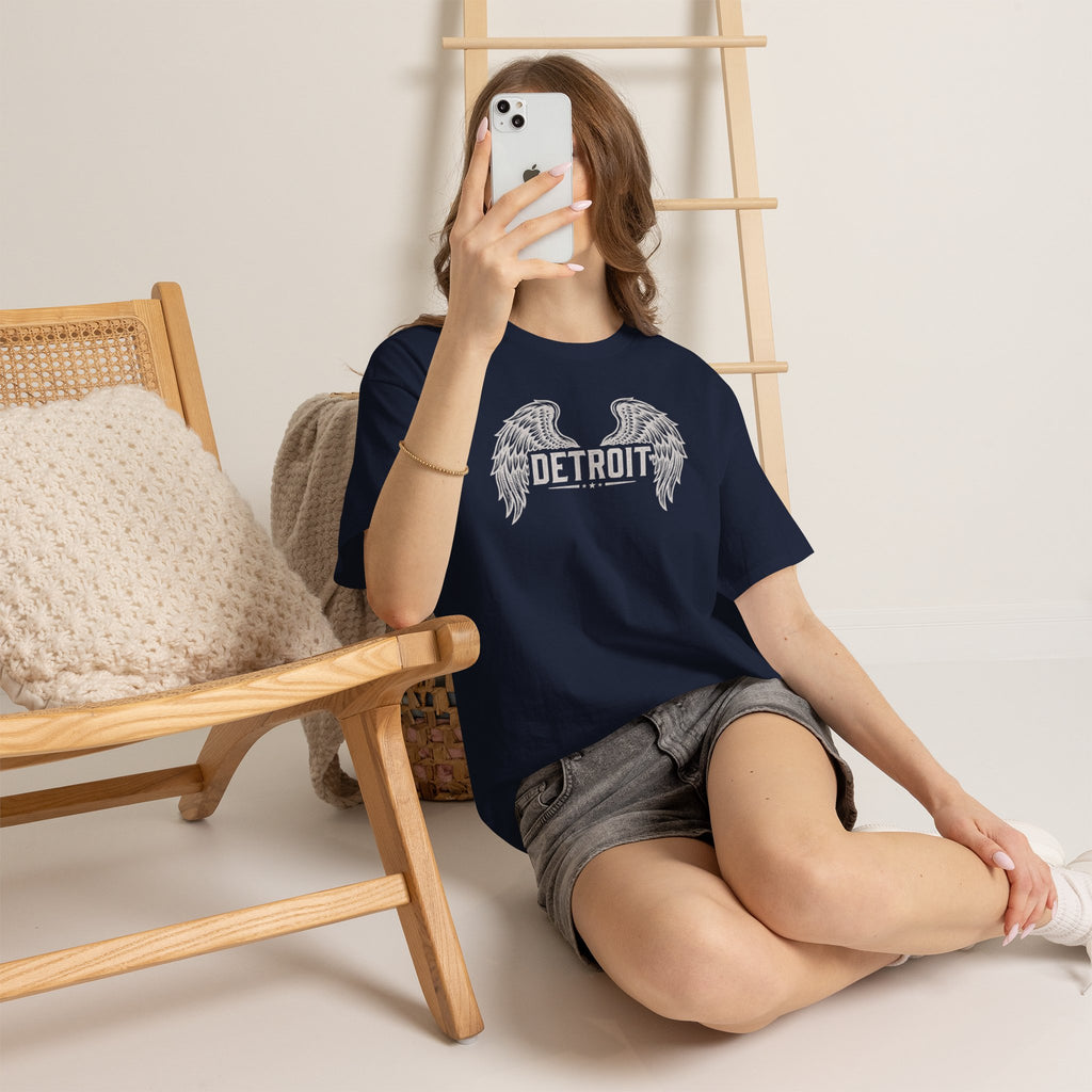 Unisex Heavy Cotton Tee - DETROIT WINGED