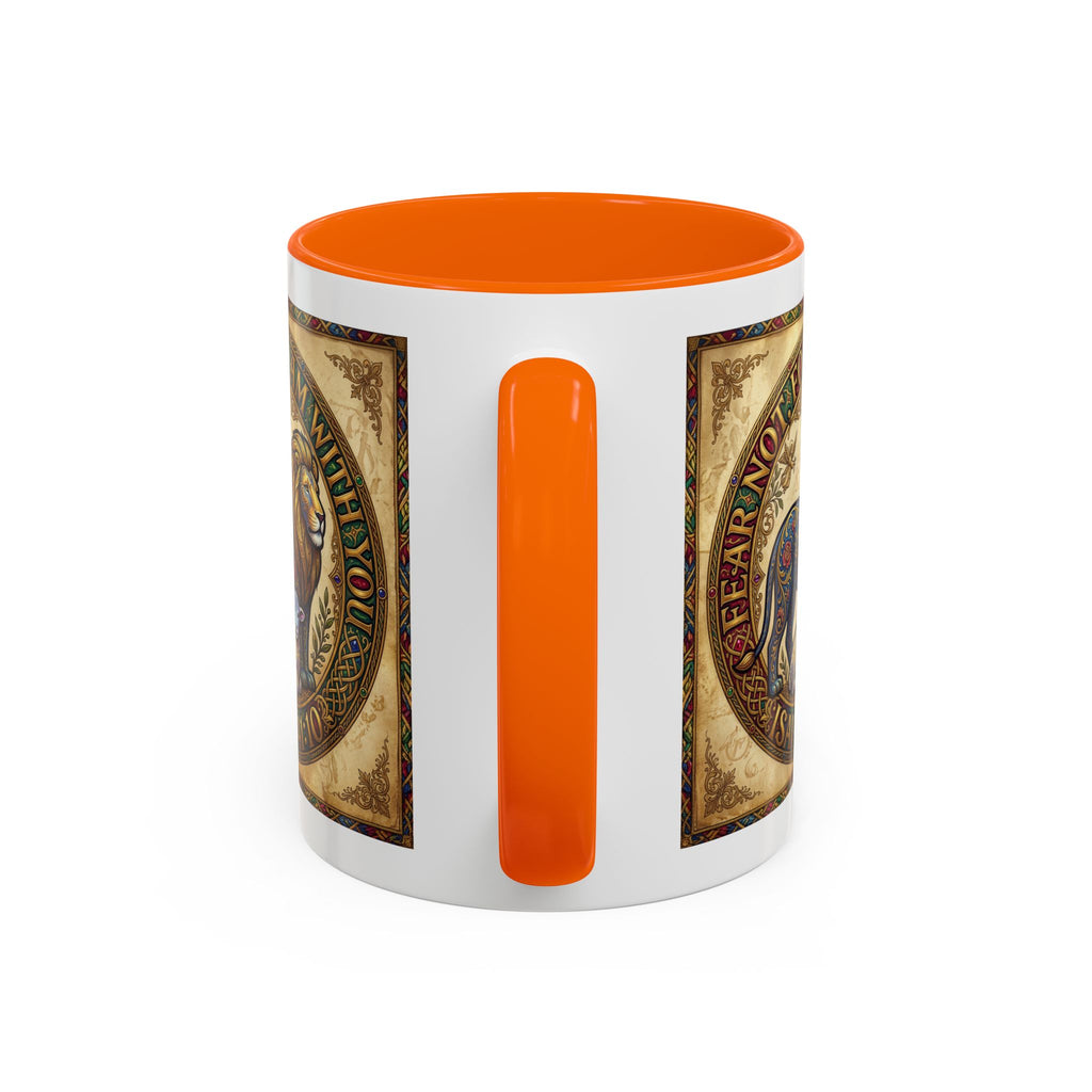 Accent Coffee Mug (11, 15oz) "Fear not, for I am with you" Isaiah 41:10
