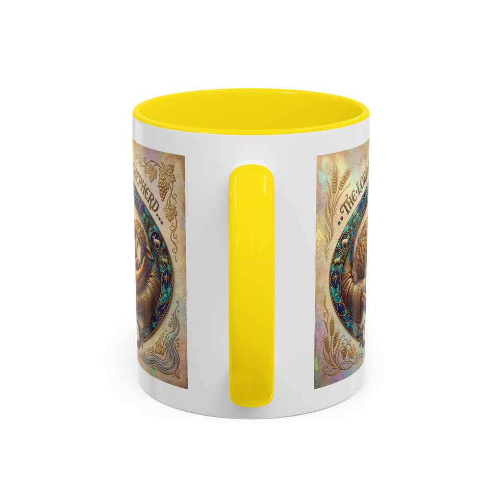 Accent Coffee Mug (11, 15oz) "The Lord is my Shepherd" Psalms 23:1