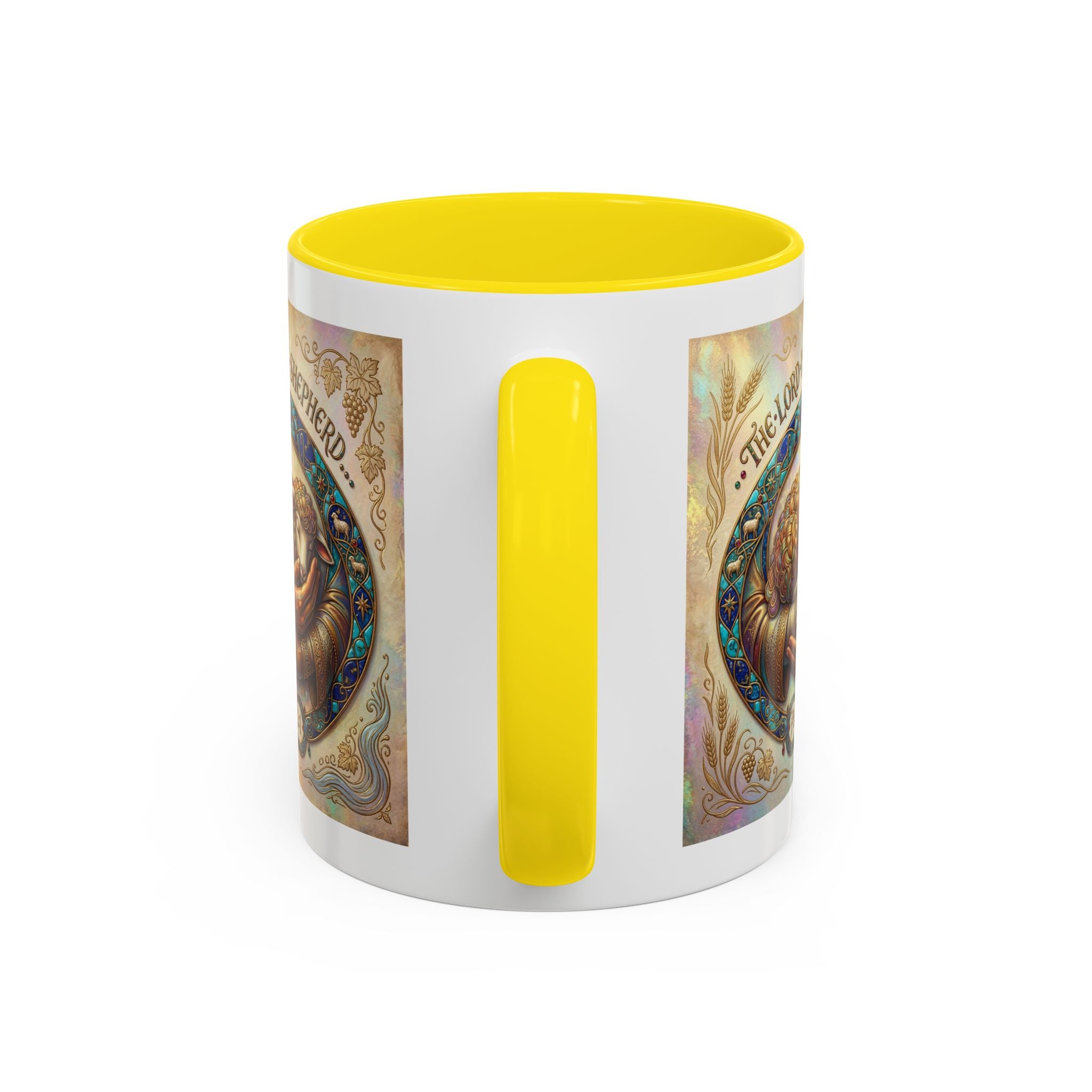 Accent Coffee Mug (11, 15oz) "The Lord is my Shepherd" Psalms 23:1
