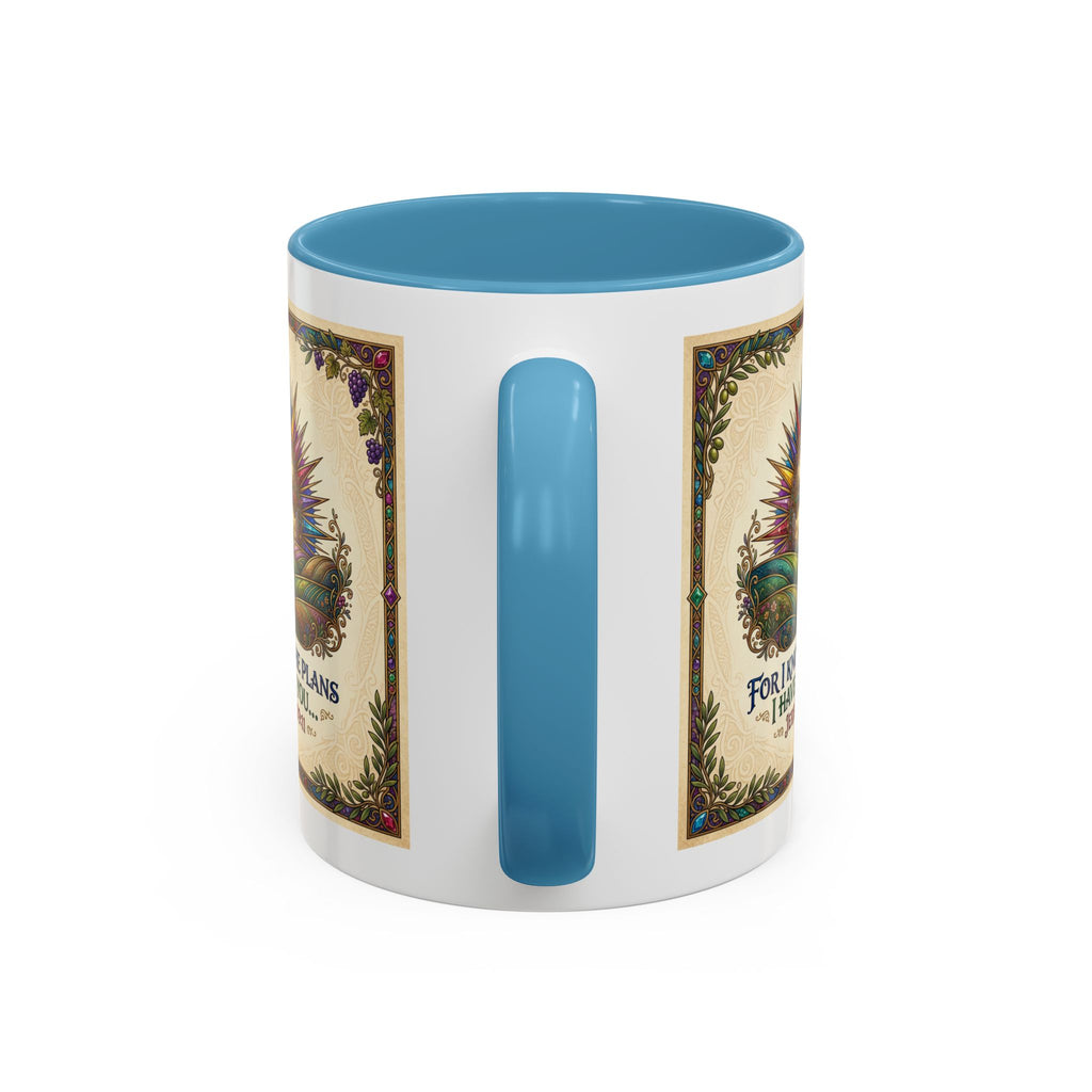 Accent Coffee Mug (11, 15oz) "for I know the plans I have for you" Jeremiah 29:11