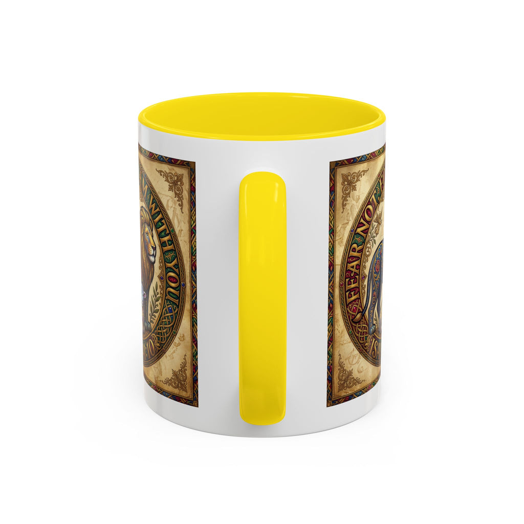 Accent Coffee Mug (11, 15oz) "Fear not, for I am with you" Isaiah 41:10