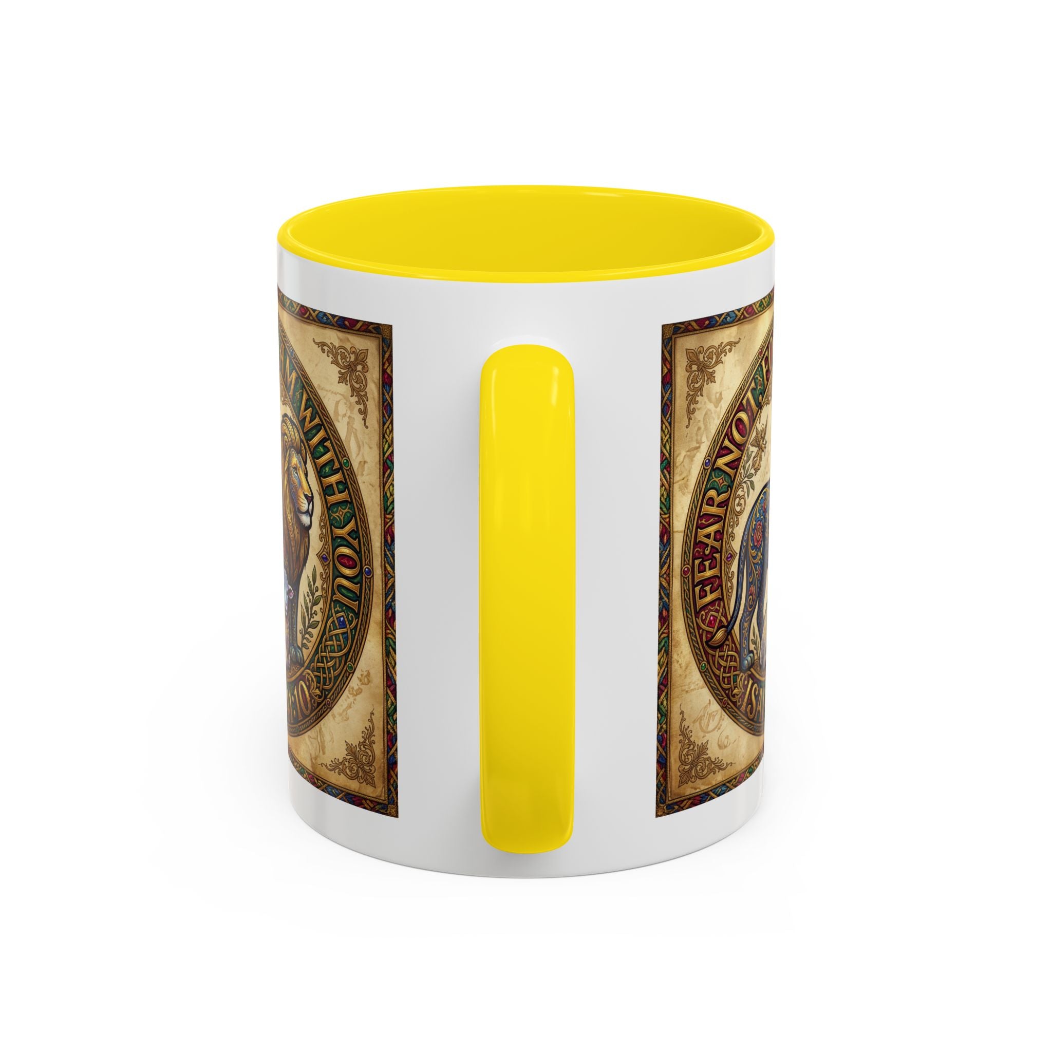 Accent Coffee Mug (11, 15oz) "Fear not, for I am with you" Isaiah 41:10