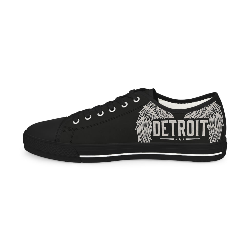 Men's Low Top Sneakers - Detroit Wings black
