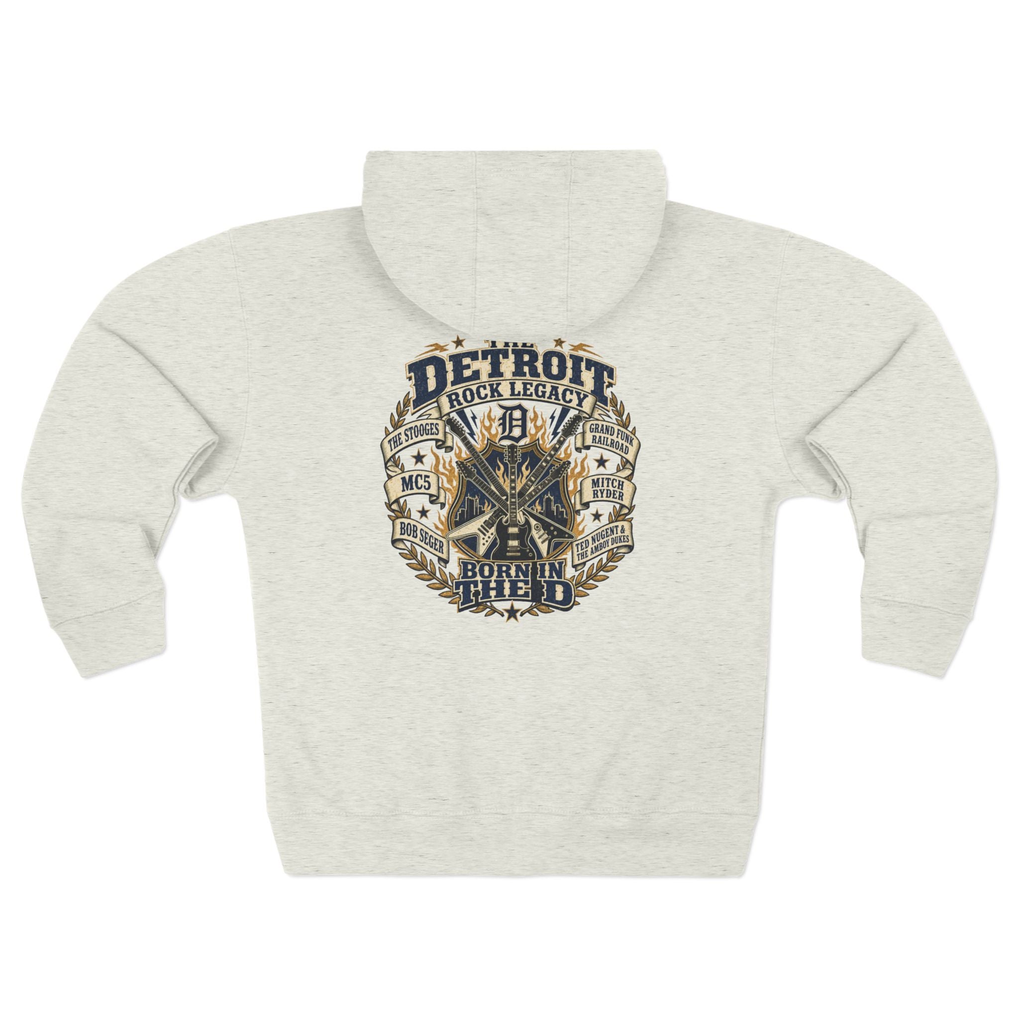 Unisex Zip Hoodie - Detroit Rock Legacy