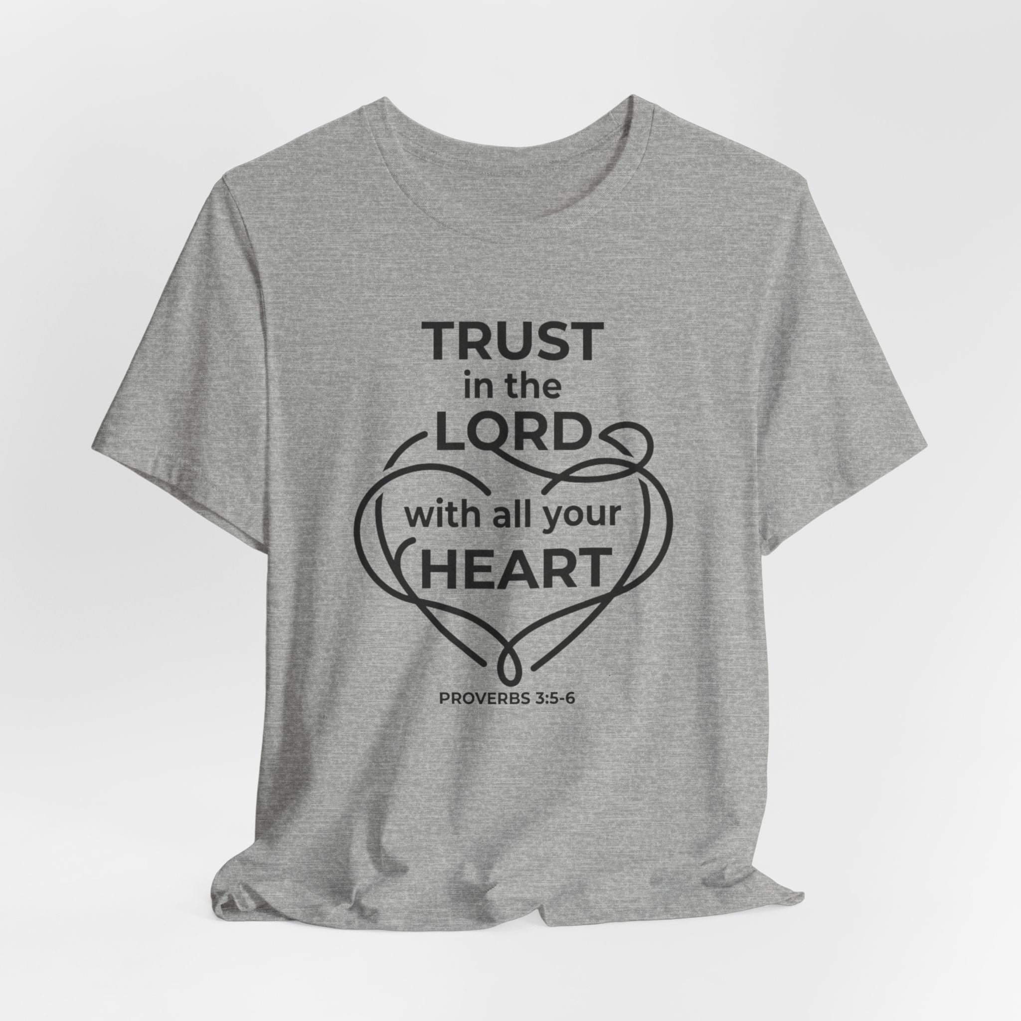 Unisex Jersey Short Sleeve Tee - "Trust in the Lord" Proverbs 3:5-6