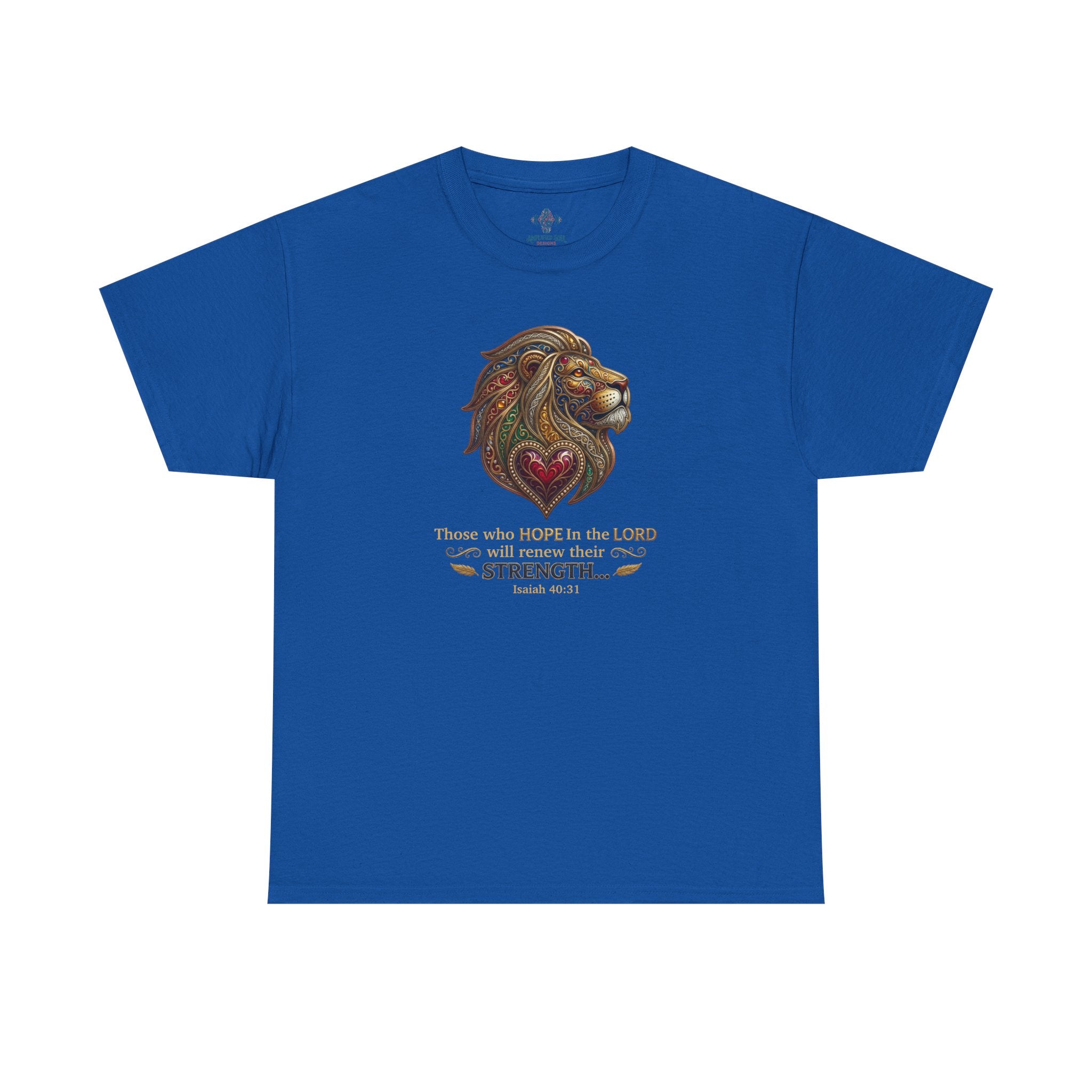 Unisex Heavy Cotton Tee - “ Those who hope in the Lord… “ Isaiah 40:31
