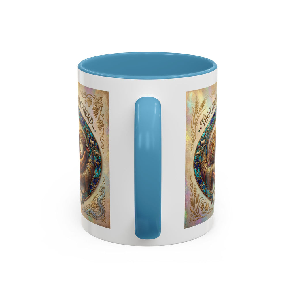 Accent Coffee Mug (11, 15oz) "The Lord is my Shepherd" Psalms 23:1