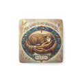 Porcelain Magnet, Square "The Lord is my Shepherd..." Psalms 23:1