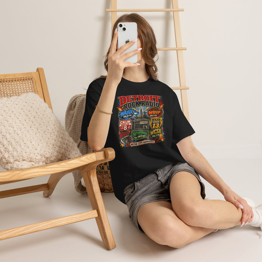 Unisex Heavy Cotton Tee Detroit Rock Radio