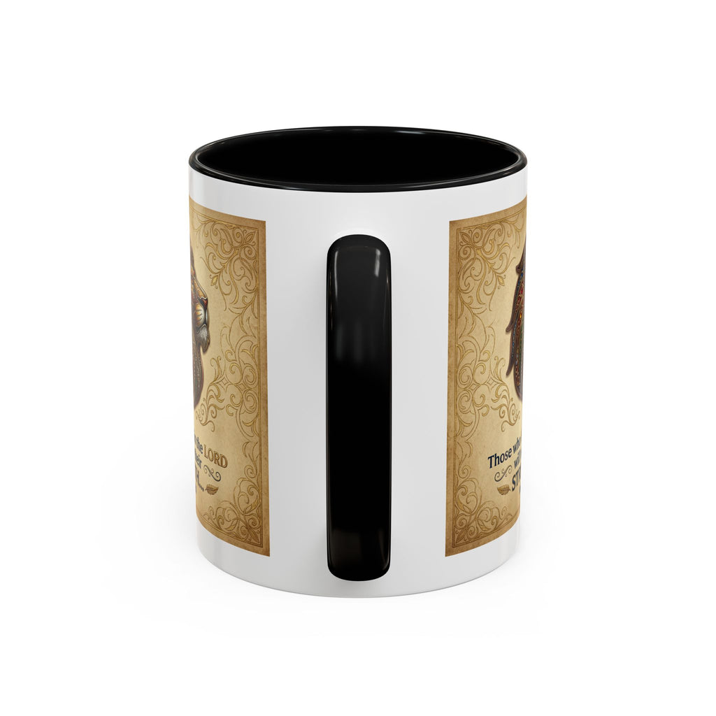 Accent Coffee Mug (11, 15oz) "Those who hope in the Lord..." Isaiah 40:31